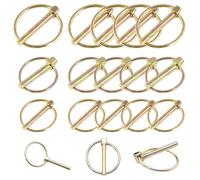 XoeLLe 15pcs 4.5mm/6mm/8mm Split Pins Lynch Pin Heavy Duty Spring