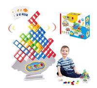 XoeLLe 32 Pack Tetra Tower Balance Game, Balance Building Toy, Russian Building Block, Puzzle Game, Stacking Game Building Blocks, Board Table Games for Family Games, Parties, Travel