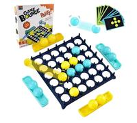 XoeLLe Bounce Off Game - Bouncing Ball Game for Party fun, including 16 Balls and 9 Challenge Cards for 2-4 Players