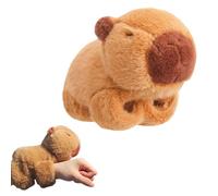 XoeLLe Capybara Slap Bracelet, Capybara Plush, Capybara Gifts, Capybara Birthday Decorations, Cute Brown Capybara Huggers Wristband Plush Cuddler Interactive Bracelet for Birthday Party Gift