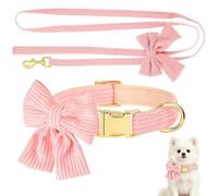 XoeLLe Dog Collar 36-56 cm (M) Easy to Adjust Use 150 cm Lead