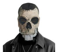 XoeLLe Skeleton Mask, Halloween Skull Mask, Skull Balaclava Latex Ghost Cosplay Warmer Full Face for Cycling Motorcycle Ski Outdoor Sport Masquerade Fits Most Adults and Teens