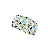 Xoenoiee Colored Cow Spot Pattern Workout Headbands for Women Men, Unisex Sports Head Bands Sweatband for Running Yoga Gym Non-Slip, 4 Pack