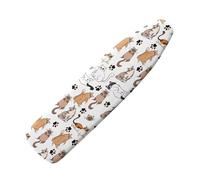 Xoenoiee Cute Cats Paw Print Ironing Board Cover with Elastic Edge Scorch Resistant Ironing Board Covers for Home Laundry Hook and Loop Fasteners, Size L