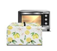Xoenoiee Lemon Orange Blossoms Print Microwave Oven Dust Cover Dust Proof Air Fryer Toaster Oven Cover Countertop Microwave Protector for Kitchen Decor, Large