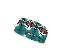 Xoenoiee Native American Tribal Geometric Pattern Workout Headbands for Women Men, Unisex Sports Head Bands Sweatband for Running Yoga Gym Football Baseball, Non-Slip, 2 Pack