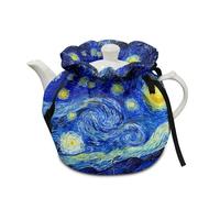 Xoenoiee Starry Night by Van Gogh Tea Cosy, Polyester and Canvas with Cotton Filling, 6.1 x 6.9 Inches, Tea Pot Cover
