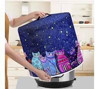 Xoenoiee Starry Night Cats Pattern Pressure Cooker Cover for 6 qt Instant Pot, Kitchen Appliance Dust Cover with Pockets for Rice Cooker Air Fryer Slow Cooker, XOE-CZ45