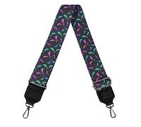 Xoenoiee Trippy Bats Print Purse Crossbody Handbag Strap with Hook Adjustable Wide Replacement Guitar Shoulder Straps, 1Pack