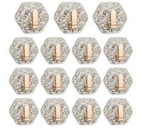 Xoeryoy 15PCS Adhesive Wall Hooks, 2.5x2.3 inch L-Shape Waterproof Plastic Adhesive Shower Hooks Strong Load for Office Living Room Bathroom