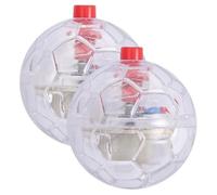 Xoeryoy 2Pcs Cat Balls Ghost Hunting Safe Clear Plastic Wear-Resistant Interactive Flash LED Cat Ball Toy for Indoor Pets Play & Exercise