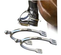 Xoeryoy 2PCS English Spurs Alloy Western Cowboy Boot Spurs Horse Riding Gear for Kids