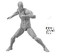 Xoeryoy Action Figures 5.90in Movable Joints Flexible Drawing Figures Model with Base Lightweight Posable Drawing Figure for Sketching, Painting, Artists (Male) #·