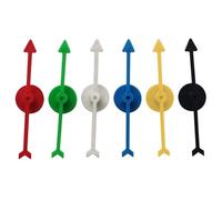 Xoeryoy Arrow Spinner 6PCS 3.9 Inch Board Game Spinner in 6 Colors Plastic Board Game Replacement for Classroom Home School Funny Party
