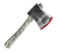 Xoeryoy Axe 5x12in Bloody Prop Axe Vintage Realistic Toy with Handle Plastic for Cosplay, Costume, Prank, Halloween Props