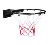 Xoeryoy Basketball Rim 17.7inch Heavy Duty Basketball Hoop Wall Mounted Shock Absorbing Rim Replacement for Driveway Backyard Indoor Outdoor Black &
