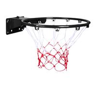 Xoeryoy Basketball Rim 17.7inch Heavy Duty Basketball Hoop Wall Mounted Shock Absorbing Rim Replacement for Driveway Backyard Indoor Outdoor Black #·