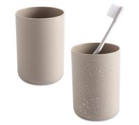 Xoeryoy Bathroom Tumbler Cup, 2Pcs 300ml Unbreakable Bathroom Cup, Reusable Plastic Cups, Safe & Lightweight Drink, Plastic Water Tumbler for Home Kitchen