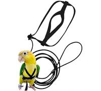 Xoeryoy Bird Harness, Adjustable Bird Leash Pet Training Supplies Anti-bite Outdoor Flying Nylon Rope for Conures Budgerigar Lovebird Cockatiel Mynah