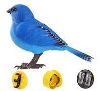 Xoeryoy Birds 5.3x3.5 Inch Sound and Motion Activated Singing Birds with Movable Mouse and Head Battery Operated Simulation Bird Toy for Kids Toys Garden Decor No Battery