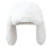 Xoeryoy Bunny Hat for Women Girls Kawaii Y2k Long Floppy Bunny Ears Cute Beanie Fluffy Warm Winter Fuzzy Hat, White