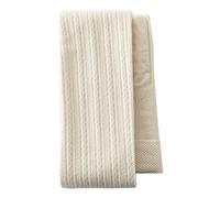 Xoeryoy Cable Knit Tights Women High Elastic Waist Twisted Knitted Tights Striped Cotton Warm for Women Autumn Winter, Beige