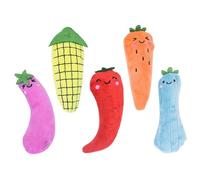 Xoeryoy Catnip Toys for Cats, 5PCS Vegetables Shape Cat Nip Toys, Interactive Plush Kitten Teething Kicker Ball for Indoor Bored Cats &&