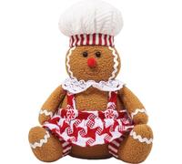 Xoeryoy Christmas Gingerbread Man Plush with Hat - Cute Gingerbread Stuffed Animal for Holiday, Christmas Decorations (Girl)