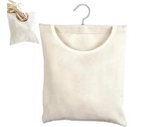 Xoeryoy Clothespin Bag, 12.6x11.0 Inch Cotton Washable Clothes Pin Hanging Bag with Rotatable Hook, Perfect for Wardrobe and Laundry Room