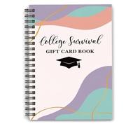 Xoeryoy College Survival Book - College Gifting Card Book Organize Your Campus Life with This Themed Cash Keeper for Students Style 2