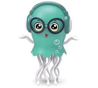 Xoeryoy Dancing Jellyfish Toy, Magical Electric Dancing Jellyfish Baby Toy with LED Light and Music, Crawling Musical Baby Supplies for 3 4 5 6 Birthday Gifts, Green