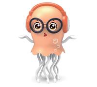 Xoeryoy Dancing Jellyfish Toy, Magical Electric Dancing Jellyfish Baby Toy with LED Light and Music, Crawling Musical Baby Supplies, Yellow