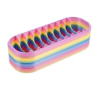 Xoeryoy Diamond Art Storage Trays, Rainbow Gradient Diamond Art Organizer, Drill Storage Tray With Multiple Compartments For Drill Bags And Craft Accessories