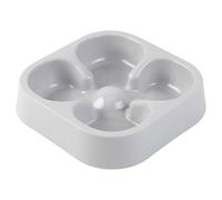 Xoeryoy Dog Dishes to Slow down Eating, Anti-choking Safe Plastic Slow Feeder Dog Bowls, Four-Leaf Clovers Shaped Food Bow for Indoor Cat Pet