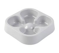 Xoeryoy Dog Dishes to Slow down Eating, Anti-choking Safe Plastic Slow Feeder Dog Bowls, Four-Leaf Clovers Shaped Food Bow for Indoor Cat Pet
