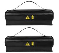 Xoeryoy Ebike Battery Bag 2Pcs 16x5.5x5in Large-Capacity Explosion-Proof Lipo Battery Bag with Handle Fireproof & Waterproof for Charging and Storage