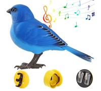 Xoeryoy Fake Birds 5.3x3.5 Inch Sound and Motion Activated Singing Birds with Movable Mouse and Head Battery Operated Simulation Bird Toy for Kids Toys Garden Decor No Battery.
