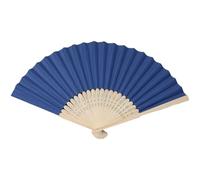 Xoeryoy Folding Fan for Women, Navy Blue Vintage Elegant Silk Hand Fan with Bamboo Frames for Dance Music Festival Wedding Church Decoration Party