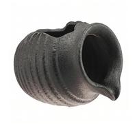 Xoeryoy Fountain Spitter Handcrafted Ceramic Pond Spitter Indoor & Garden Water Feature (matte Black, Small)