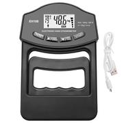 Xoeryoy Grip Strength Tester, 180kg/396lb LCD Digital Hand Grip Dynamometer, Adjustable Strength Meter, USB/Battery-Operated Tester for Sports, School, Home