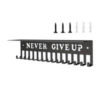 Xoeryoy Medal Hanger Display, Non-Slip Heavy Duty Trophy and Medal Display Shelf with 12 Inch Length Shelves for Gymanstics, Race, Soccer, Swim