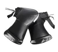 Xoeryoy Motorcycle Handlebar Muffs Windproof Waterproof Handlebar Gloves Thick Warm Reflective Strips Winter Motorcycle Mitts for Men Women