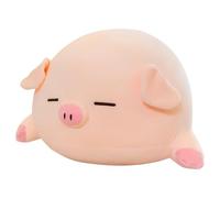 Xoeryoy Pig Plush 15.7 Inch Weighted Pig Stuffed Animal, Cute Cuddle Pillow Plush Toy with Sleeping Eyes, Soft Pillow Christmas for Kids