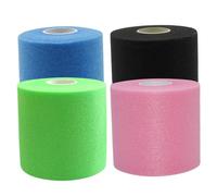 Xoeryoy Prewrap Athletic Tape 4 Rolls 2.8" x 11 Yards Sponge Shock Absorbing Pre Wrap Tape Multi Color Pre Wrap Athletic Prewrap Headbands for Hair Sports Headbands for Women & Men ;1