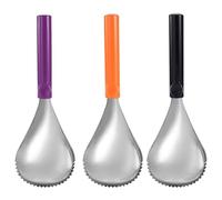 Xoeryoy Pumpkin Scooper 3PCS 9.8x3.4 Inch Stainless Steel Pumpkin Scoop Manual Carving Scoop with Non Slip Handle Vegetable Scooper Tool for Kitchen