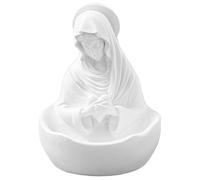 Xoeryoy Rosary Holder, 3.9x4.3x5.1 Inch Resin Virgin Mary Statue, Mother Mary Statue for Catholic Gifts Religious Home Decor