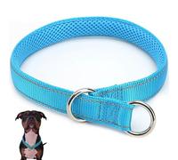 Xoeryoy Slip Collar for Dogs, 24 Inch Reflective Choke Collar for Dogs, Soft Nylon Dog Slip with Metal Buckle, Portable Dog Chain Collars