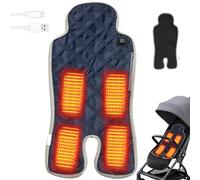 Xoeryoy Stroller Heater USB Type-C 3 Temperature Levels Non-slip Baby Heating Pad Fast Heating Washable 26.8x12.6in Heater for Stroller Safety Seat High Chair
