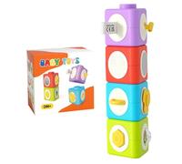 Xoeryoy Toddler Busy Board Stackable Montessori Busy Cube Learning Sensory Toys for Toddlers