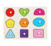 Xoeryoy Toddler Puzzles, Geometric Figure Shape Wooden Puzzles, Early Learning & Educational Colorful Puzzle Toys Great Preschool for Girls and Boys